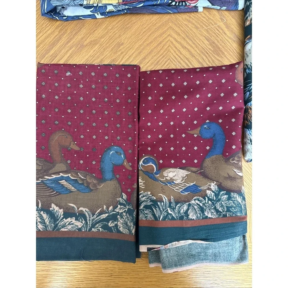 Vintage Novelty Fabric Lot Cotton Animal Wildlife Safari Duck Kangaroo Craft 2lb